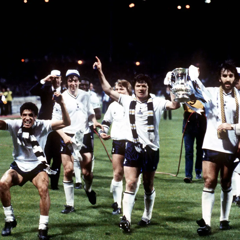 Portafoglio originale Tottenham Hotspur FC - stemma ricamato - Nero