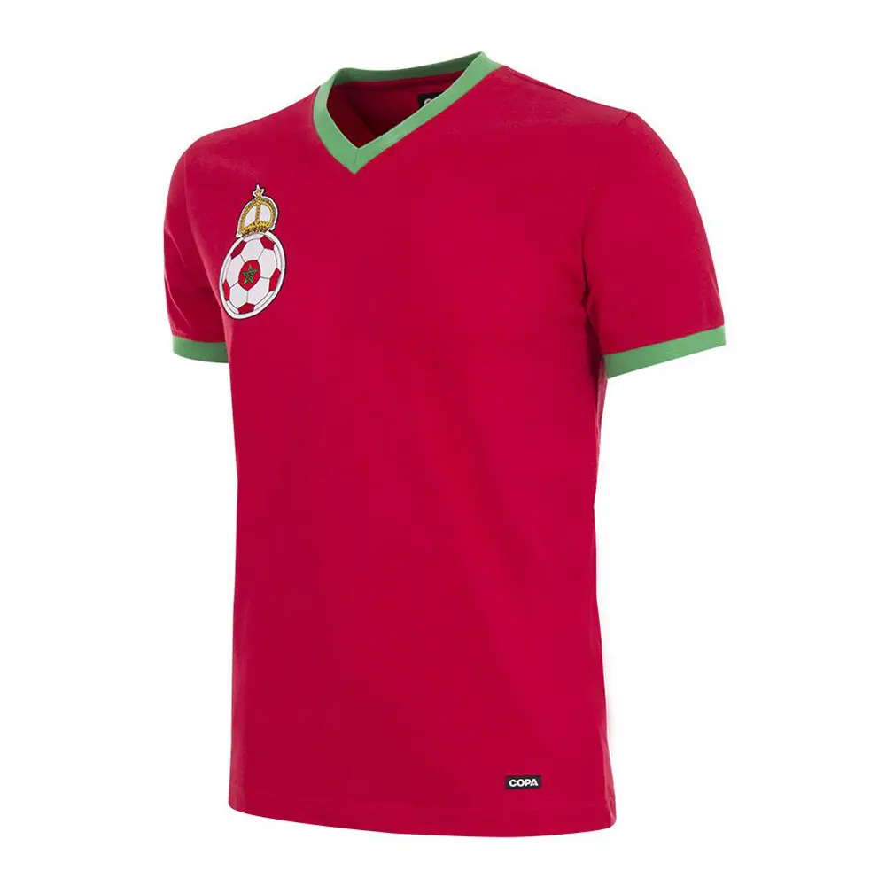 Candymix T-Shirt Uomo Marocco Calcio – 100% Cotone Ringspun – Vestibilità Standard – Taglie Dalla XS Alla 5XL - 5