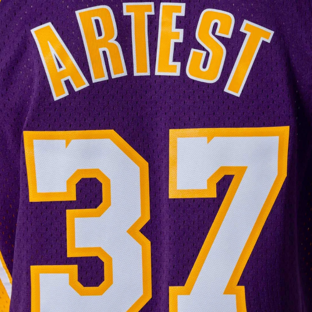 Los Angeles Lakers 2009-10 Camiseta Retro Artest Road - Imagen 5
