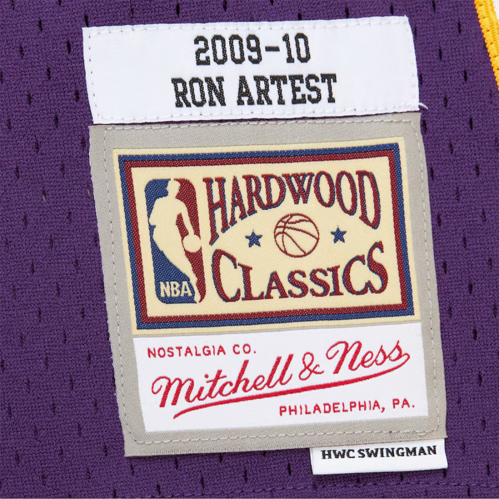 Los Angeles Lakers 2009-10 Camiseta Retro Artest Road - Imagen 6